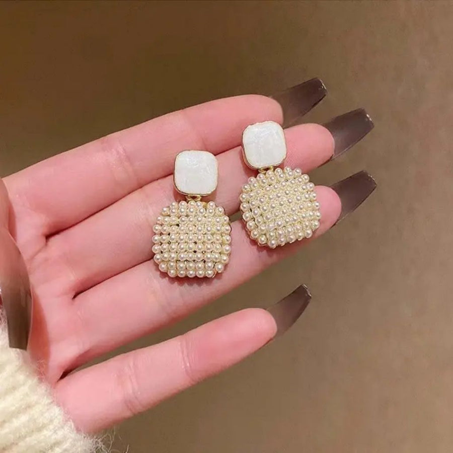 Pearl Pop Hoops Earrings