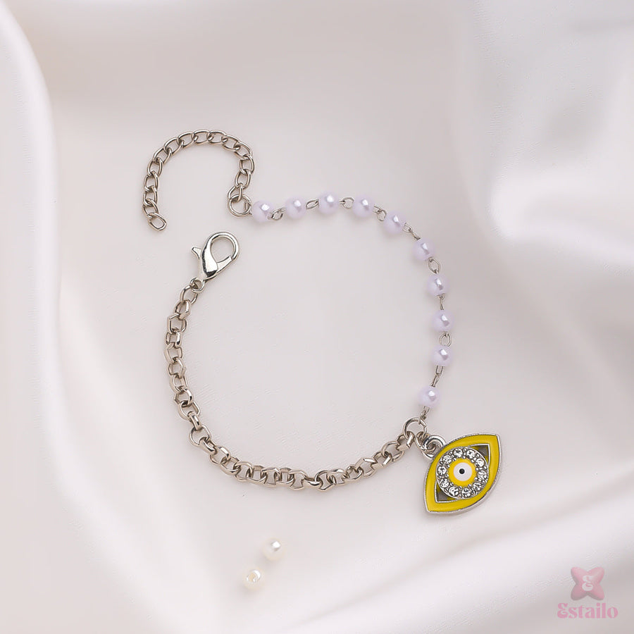 Nova Pearls Eye Chain Bracelet