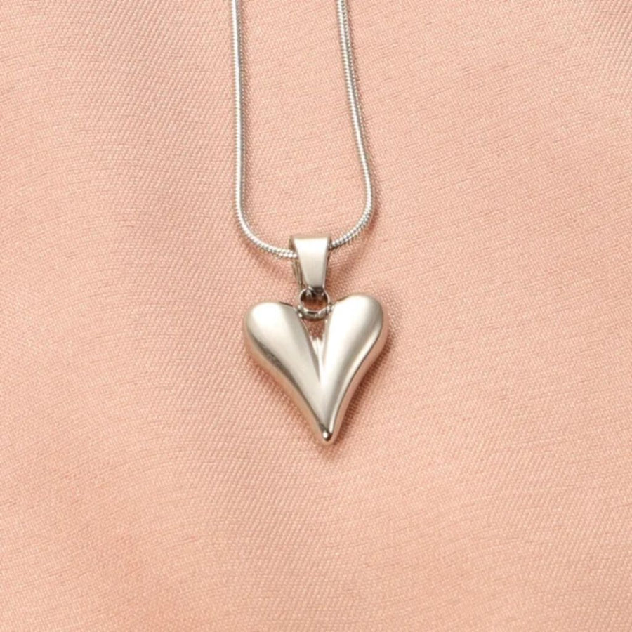 Sterling Silver Heart Neckpiece