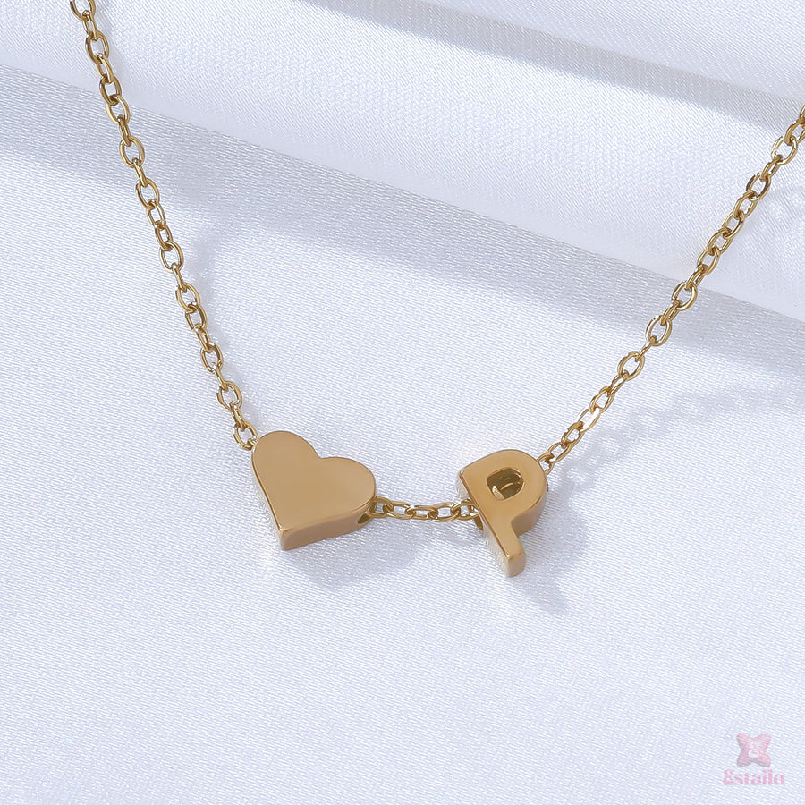 P Heart Neckpiece