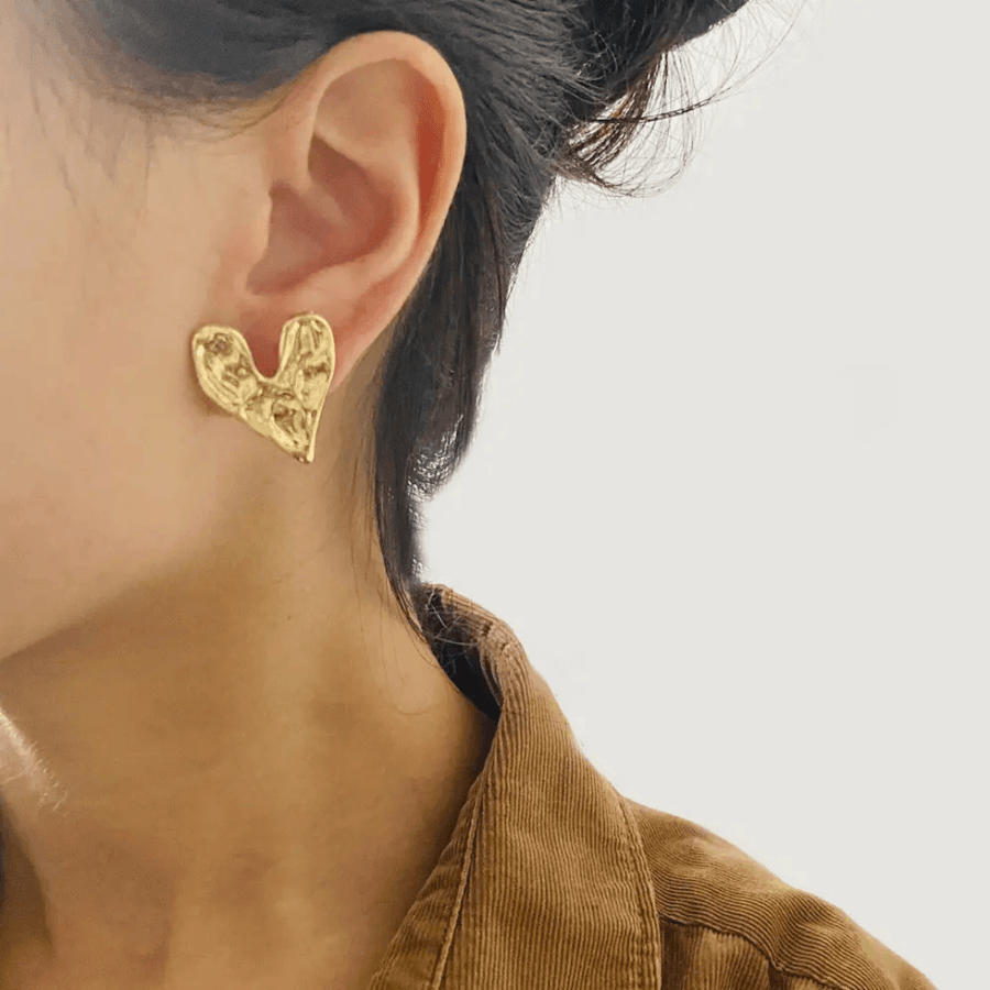 Love Struck Heart Earrings