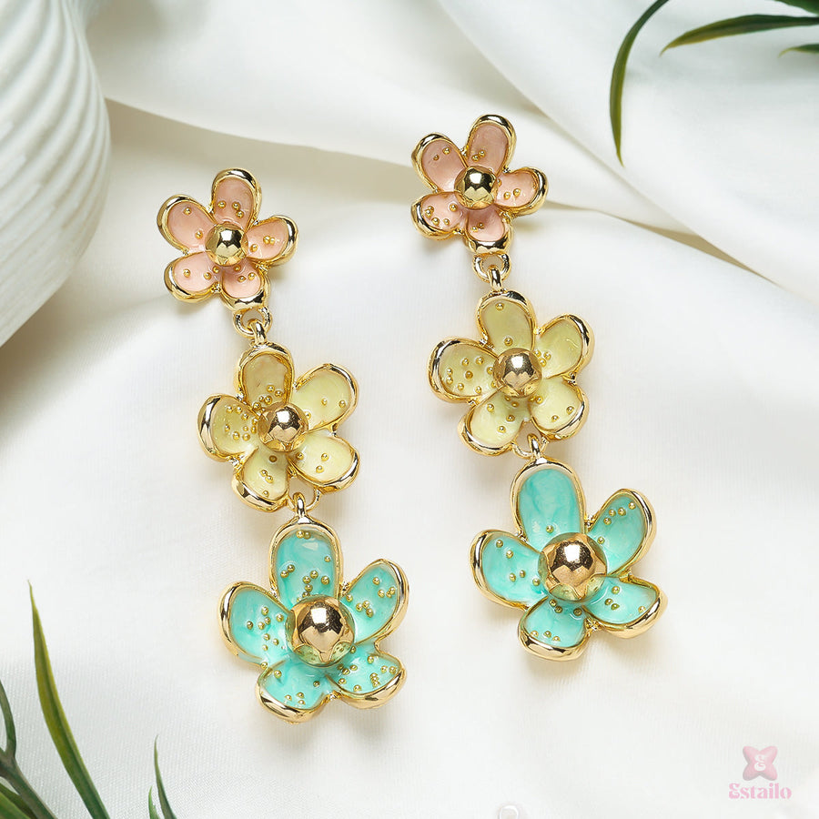Floral Cascade Earrings