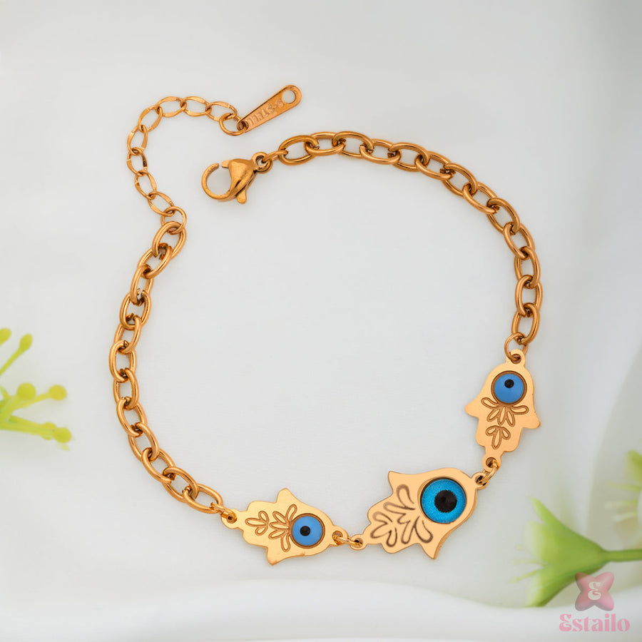 Youthful Hamsa Chain Bracelet