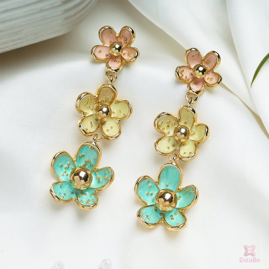 Floral Cascade Earrings