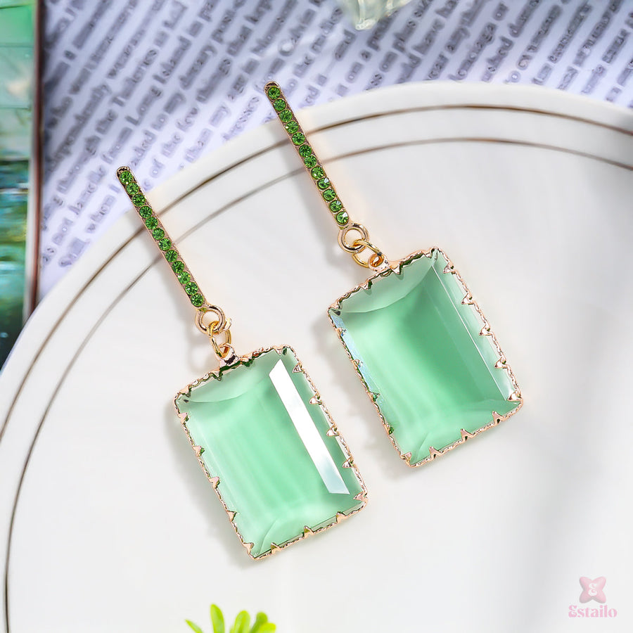 Emerald Green Earrings