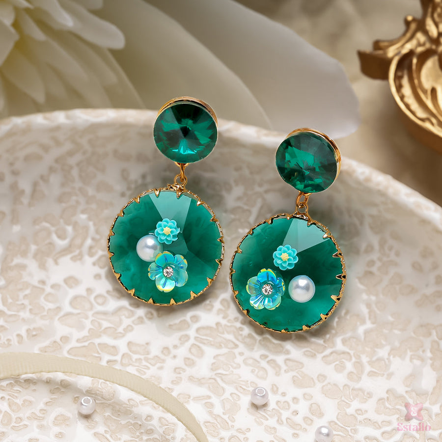 Crystal Emerald Earrings