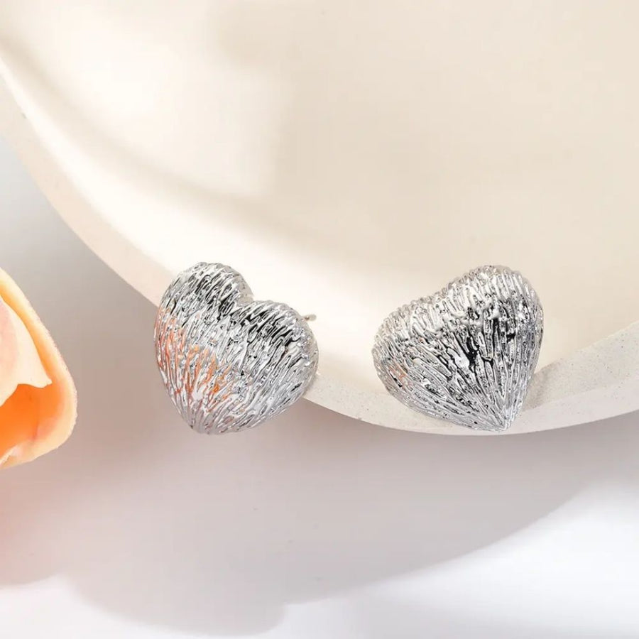 Plump Heart Dangles Earrings