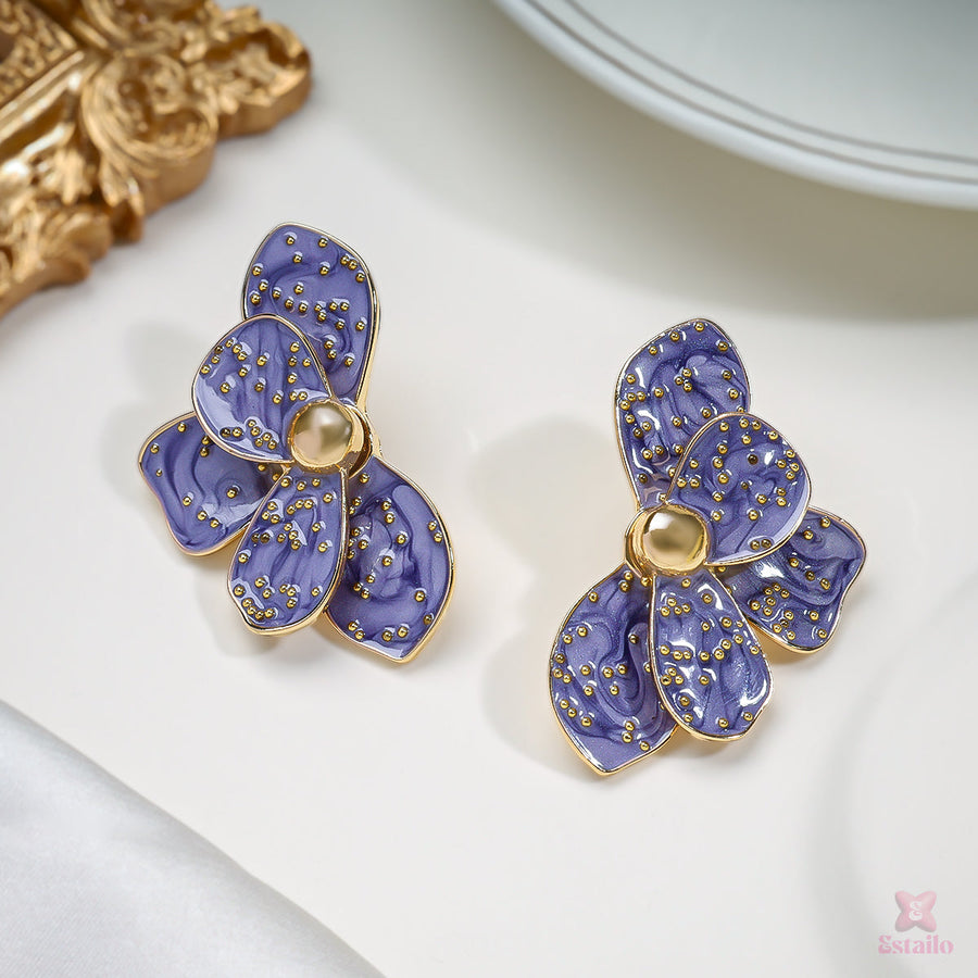Violet Bloom Earrings