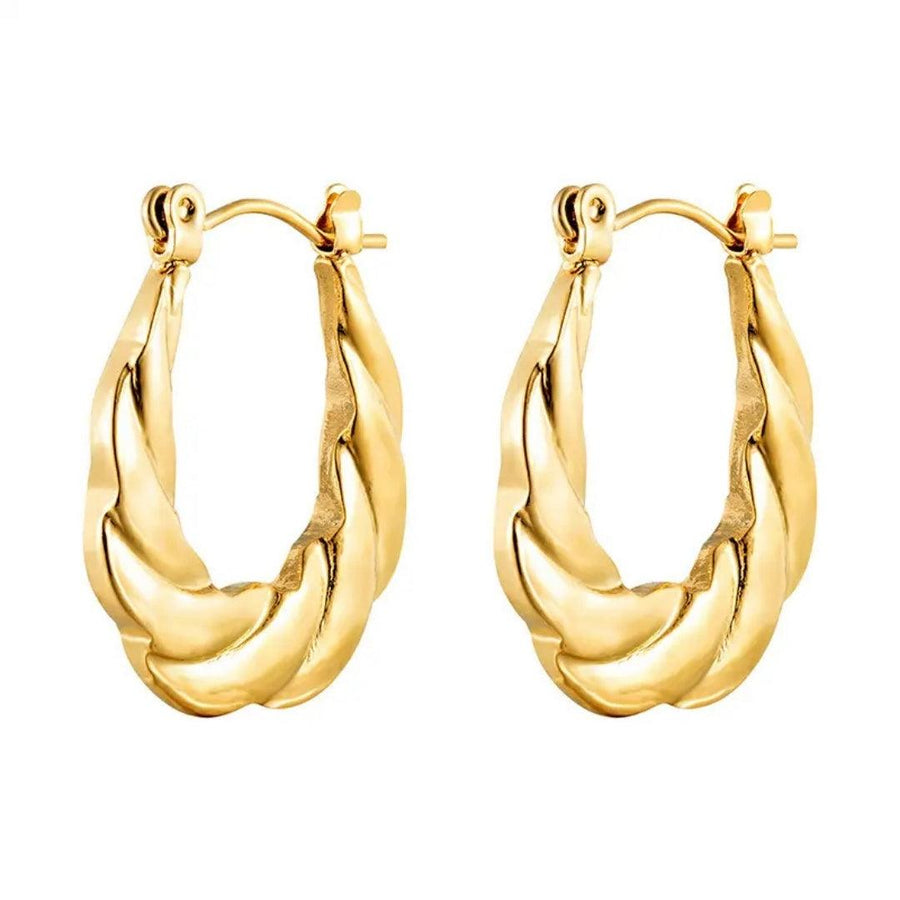 Golden Hoops Earrings