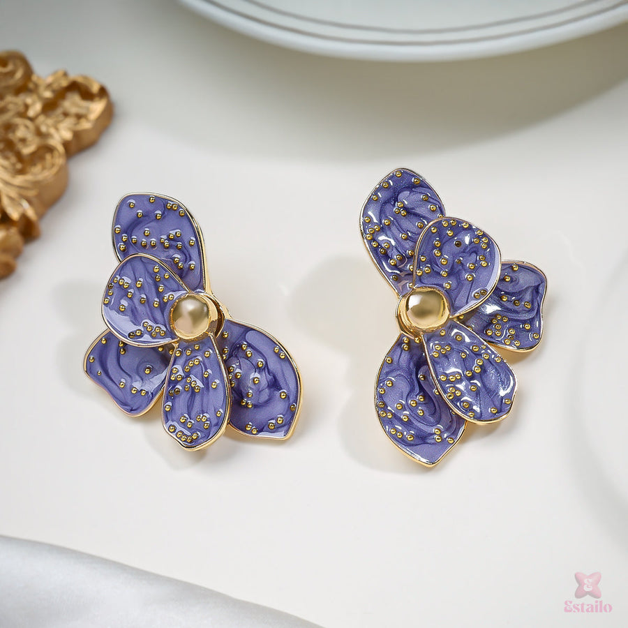 Violet Bloom Earrings