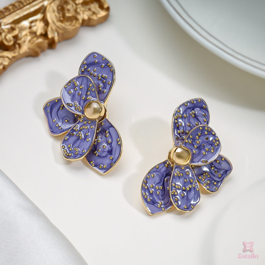 Violet Bloom Earrings
