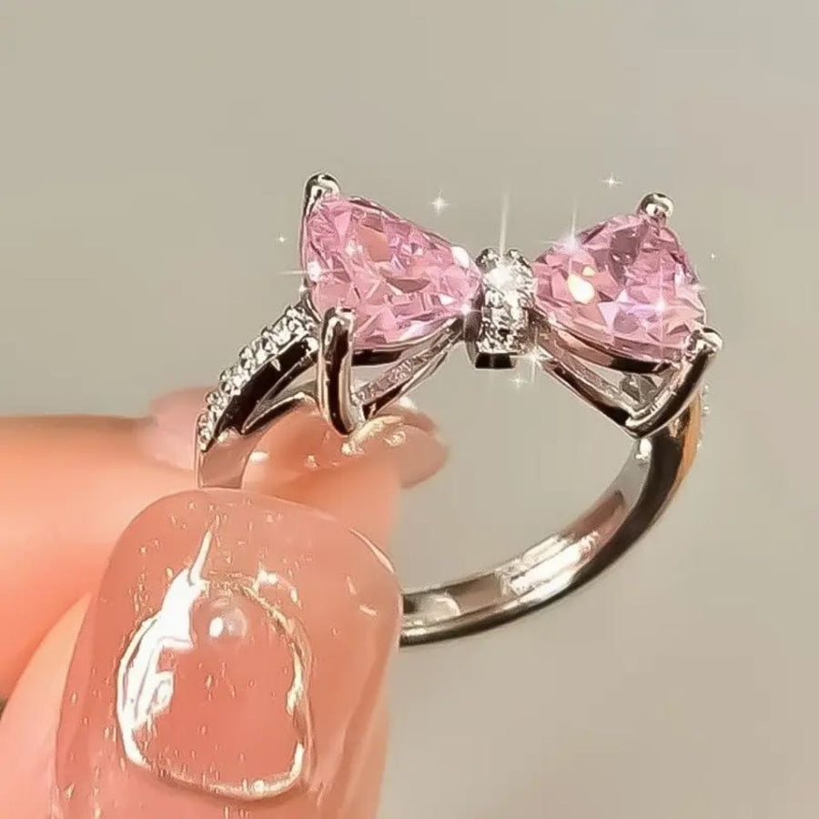 Crystal Gem Butterfly Ring