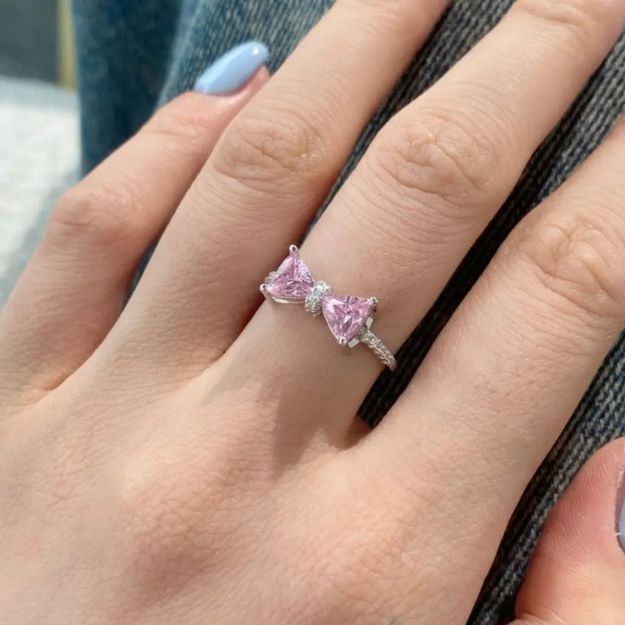 Crystal Gem Butterfly Ring