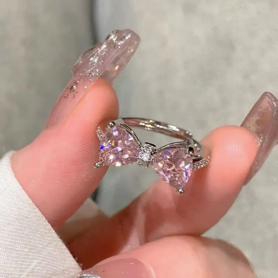 Crystal Gem Butterfly Ring