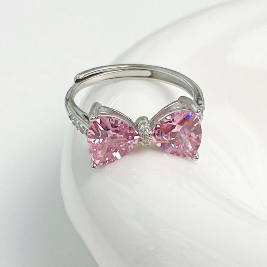 Crystal Gem Butterfly Ring