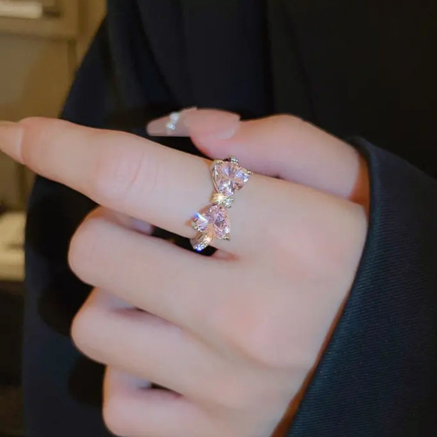 Crystal Gem Butterfly Ring