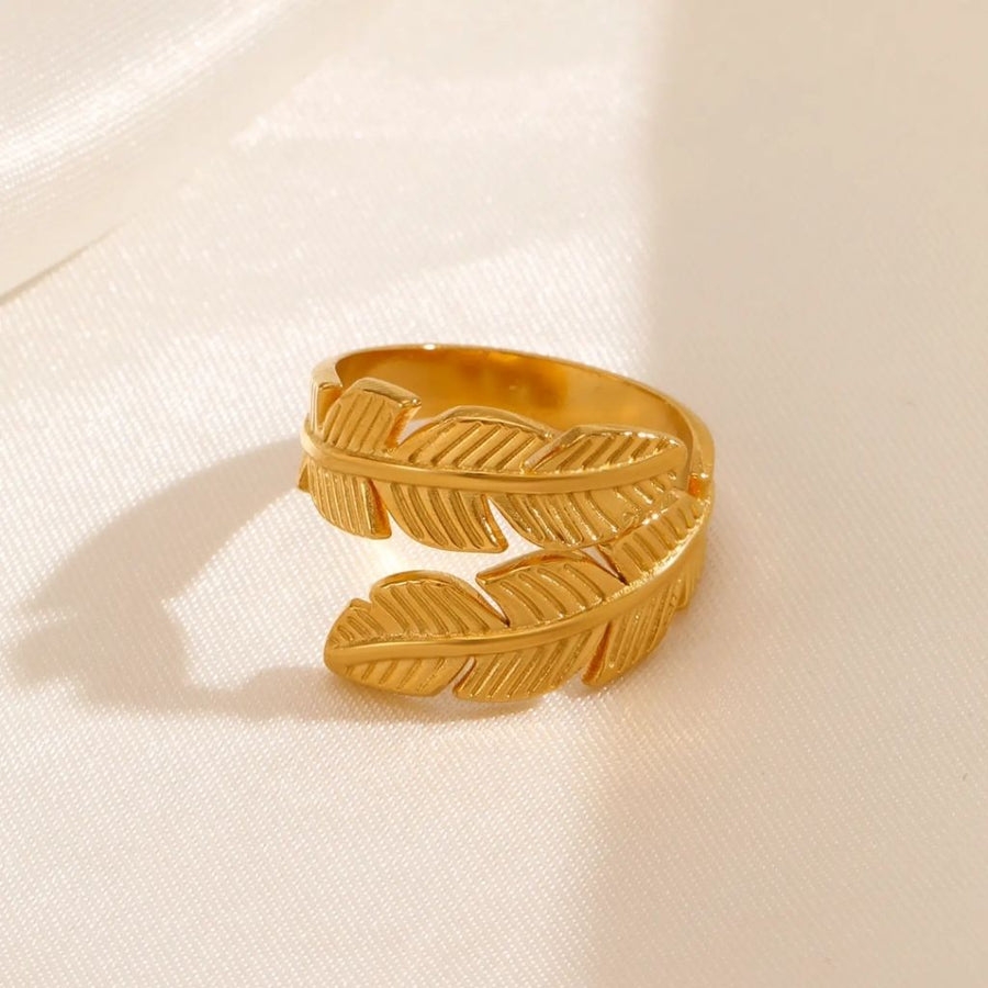 Leaf-Inspired Gold Ring