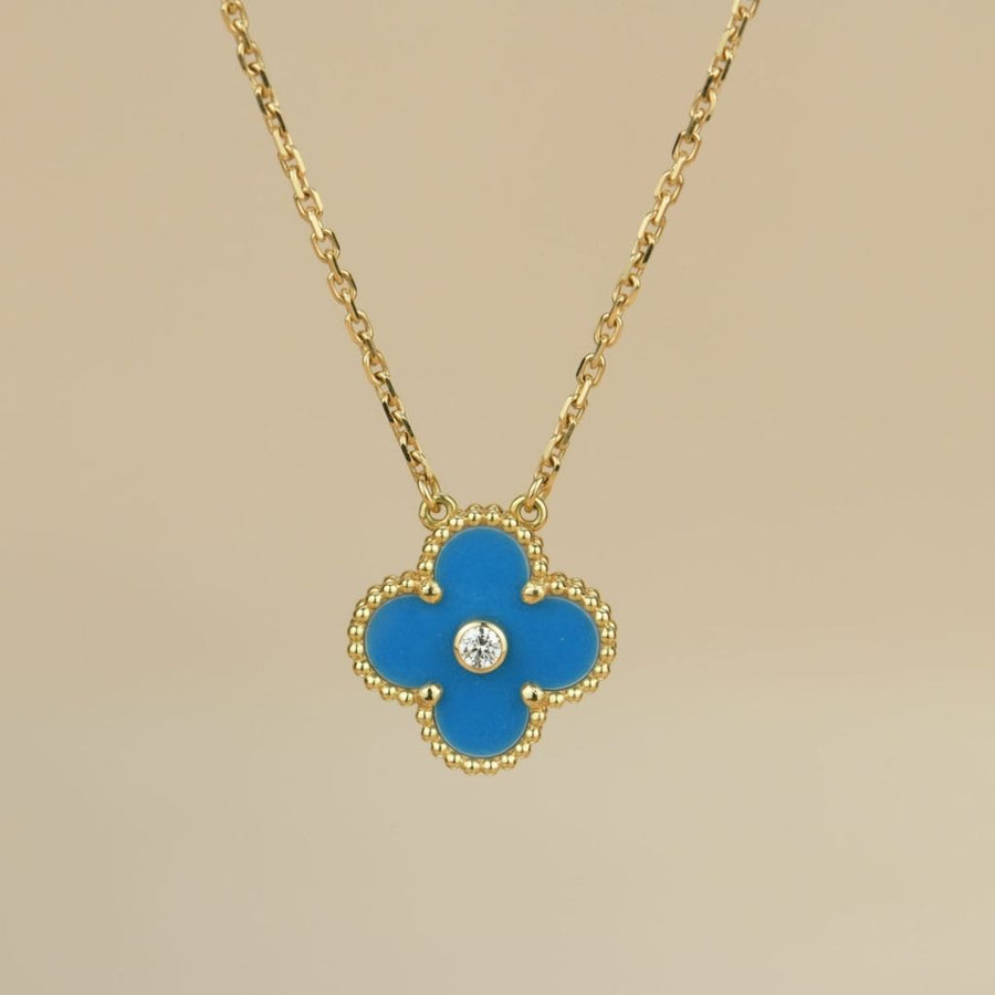 Ice Blue Clove Neckpiece
