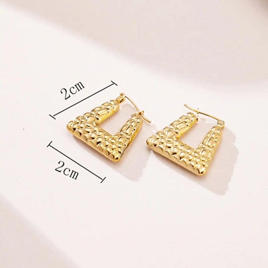 Glamorous Love Hoops Earrings