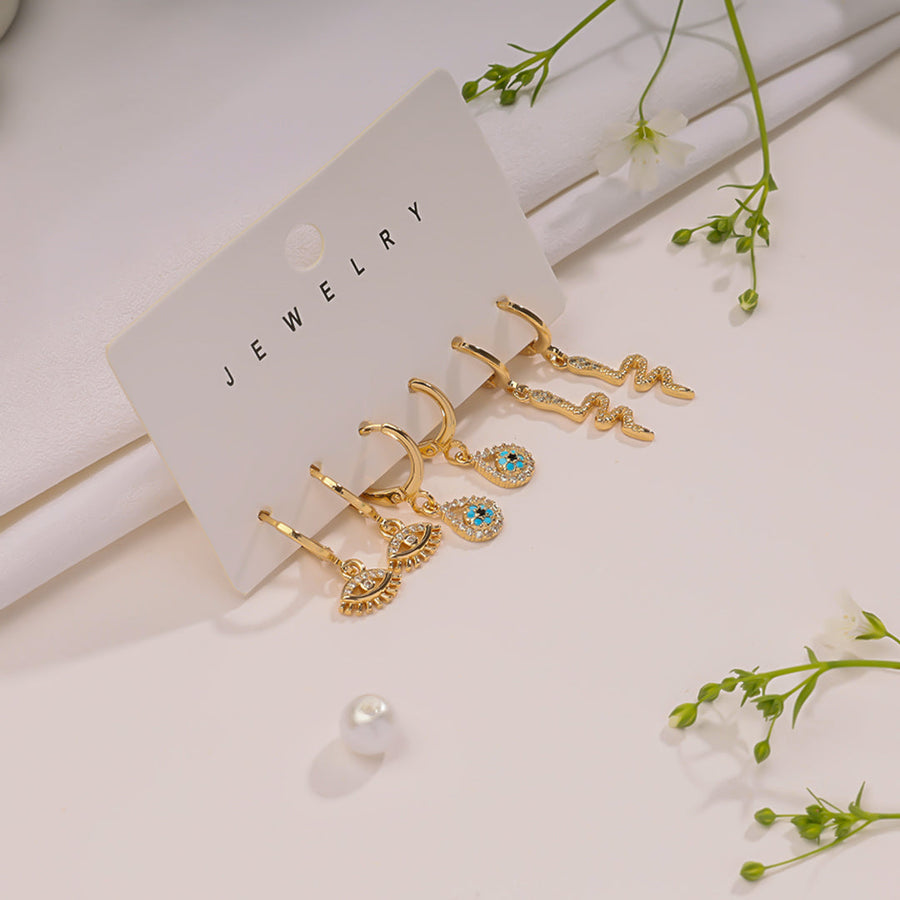 Sunshine Bling Hoops Combo Earrings