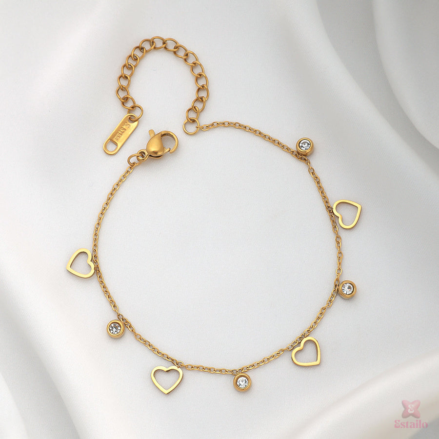 Heart & Gem Aura Bracelet