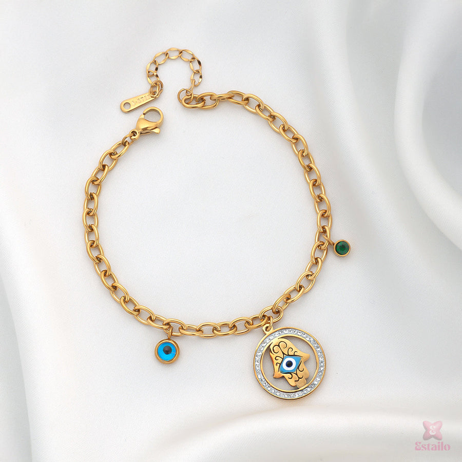Hamsa & Evil Eye Bracelet