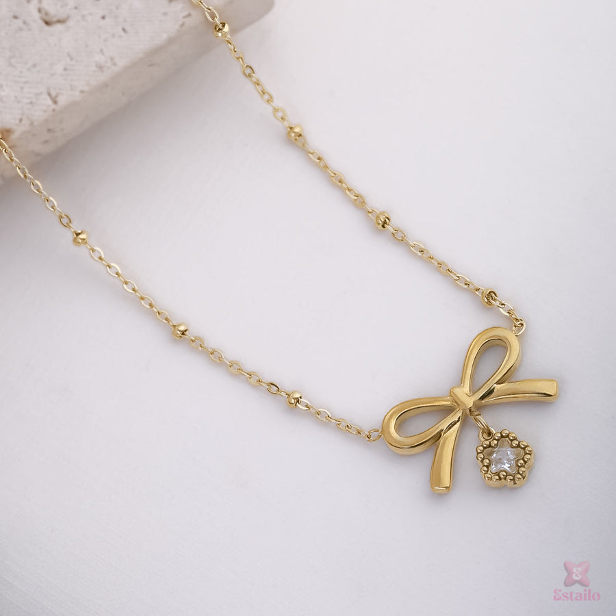 Elegant Bow Necklace