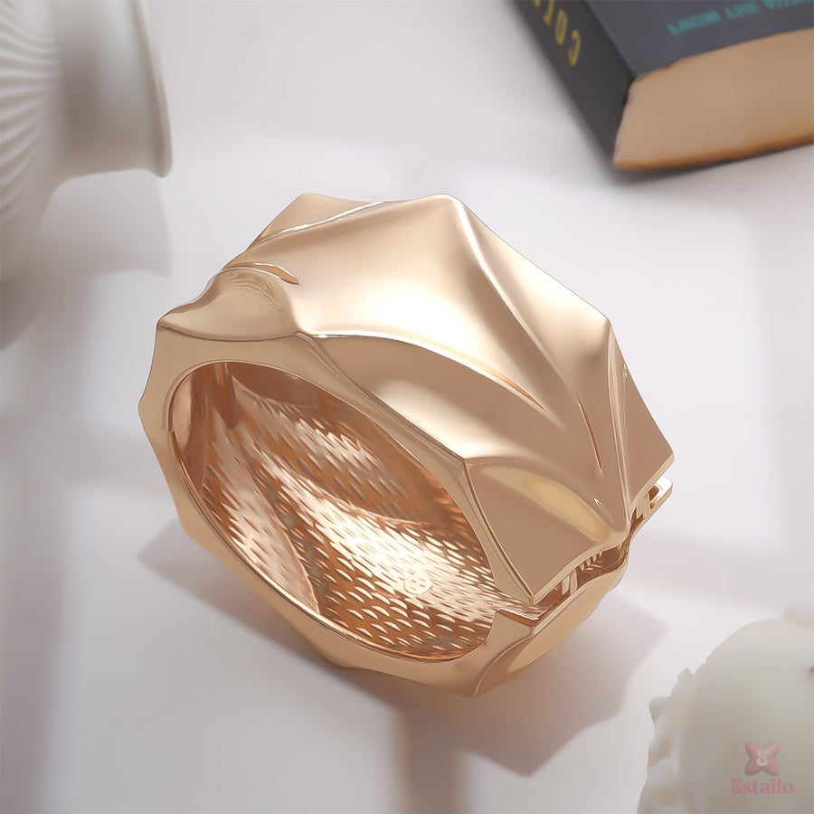 Gilded Embrace Cuff Bracelet