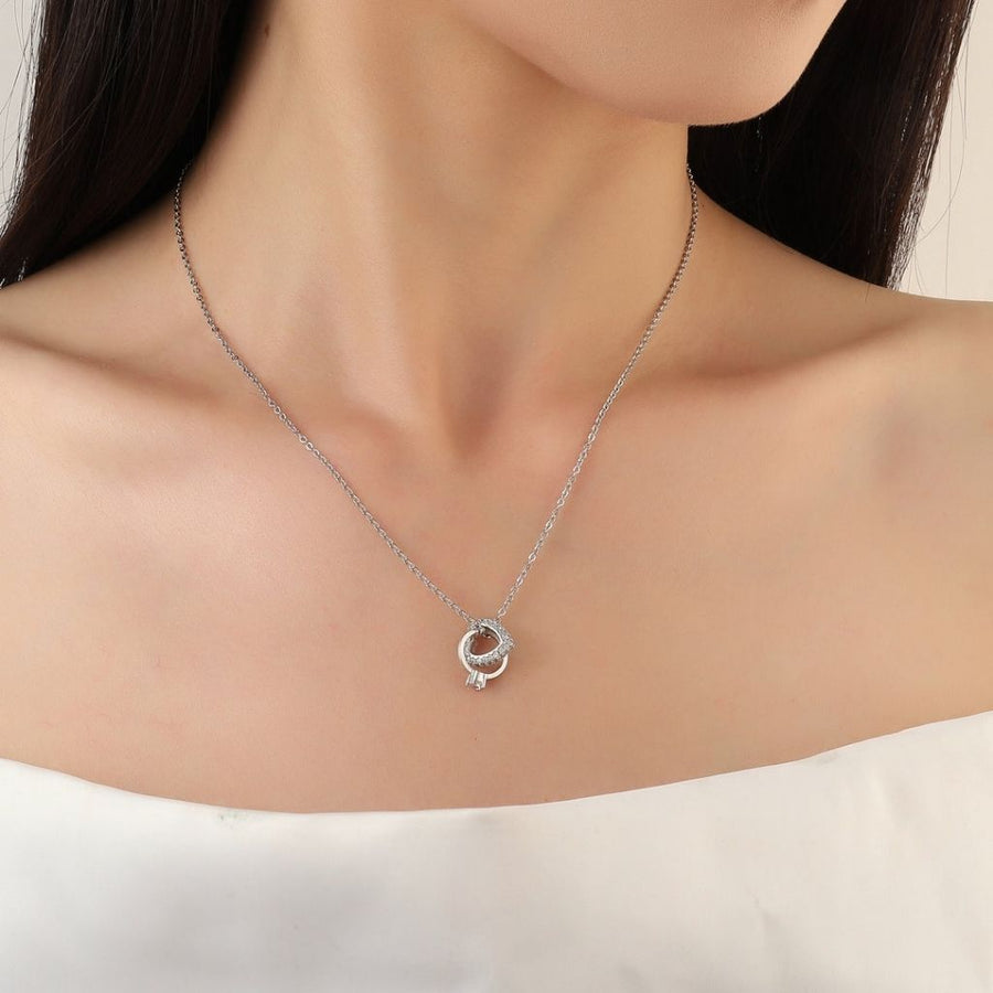 Tangle Heart & Diamond Neckpiece