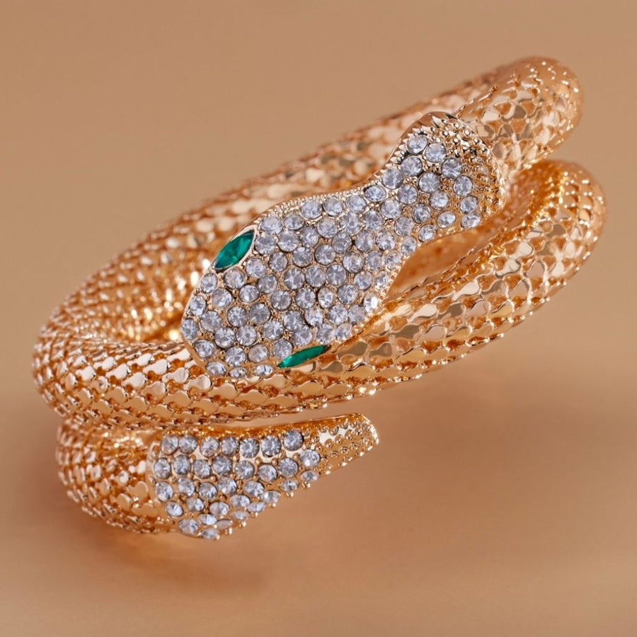 Luxe Serpent Gem Bracelet