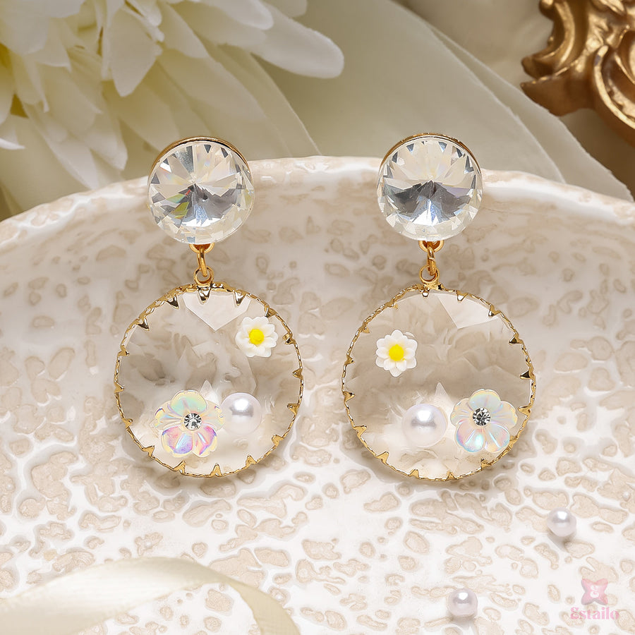 Crystal Blossom Earrings