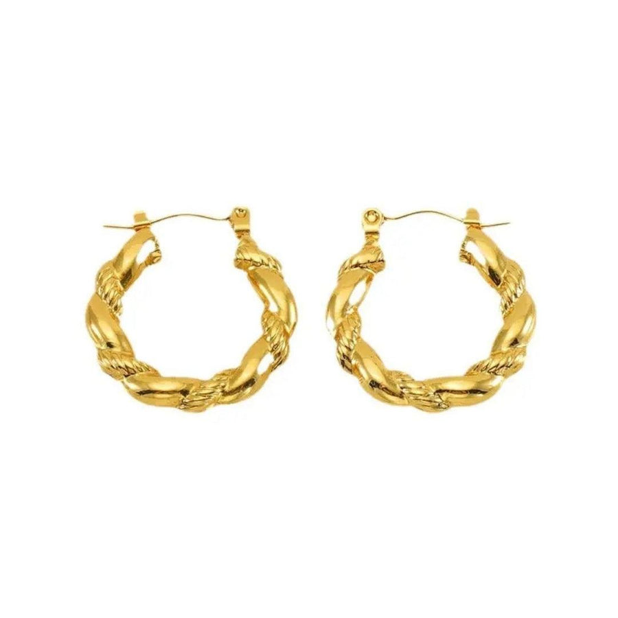 Linked Luxe Hoops Earrings