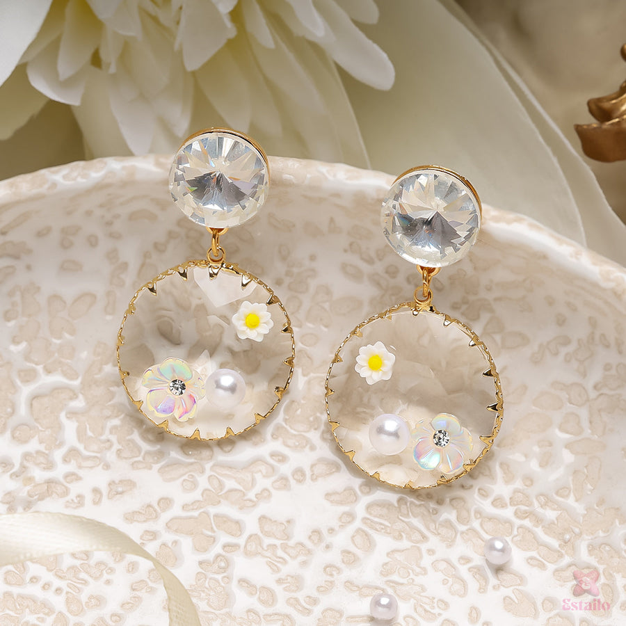 Crystal Blossom Earrings