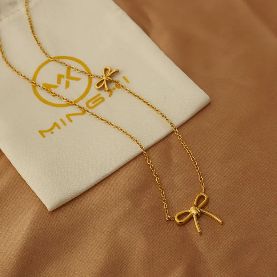 Luxe Loop Bow Necklace