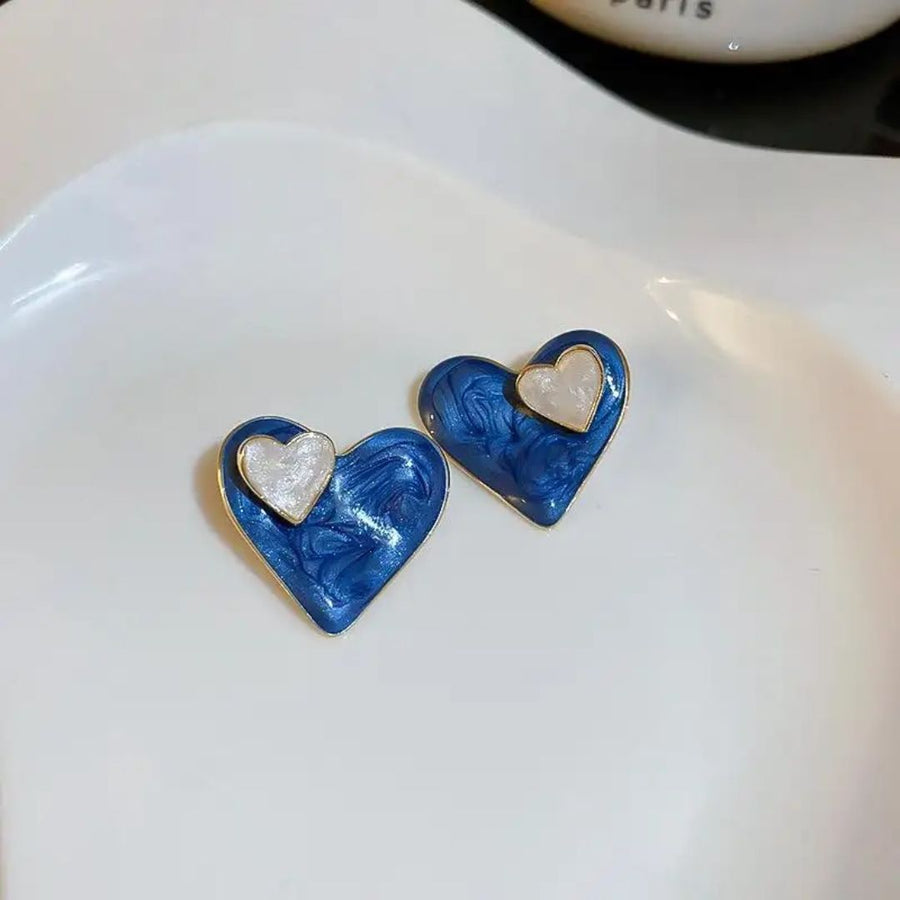 Blue Bliss Hoops Earrings