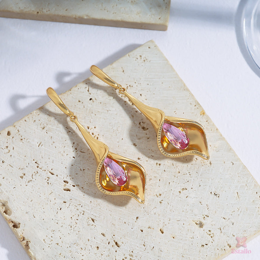Calla Lily Drop Earrings