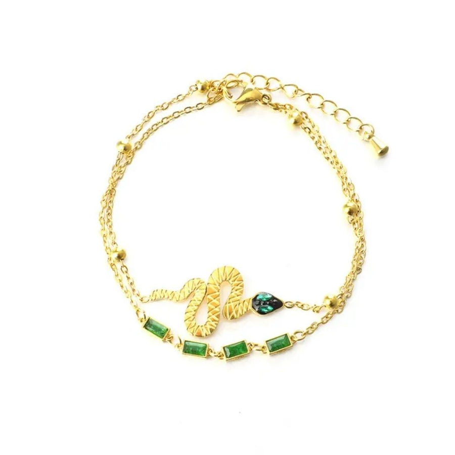 Emerald Serpent Bracelet