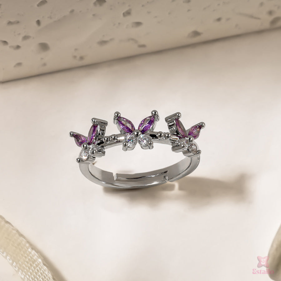 Fluttery Gem Ring