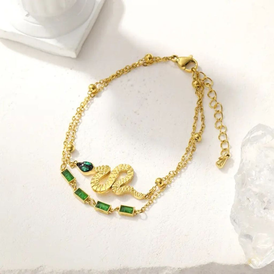 Emerald Serpent Bracelet