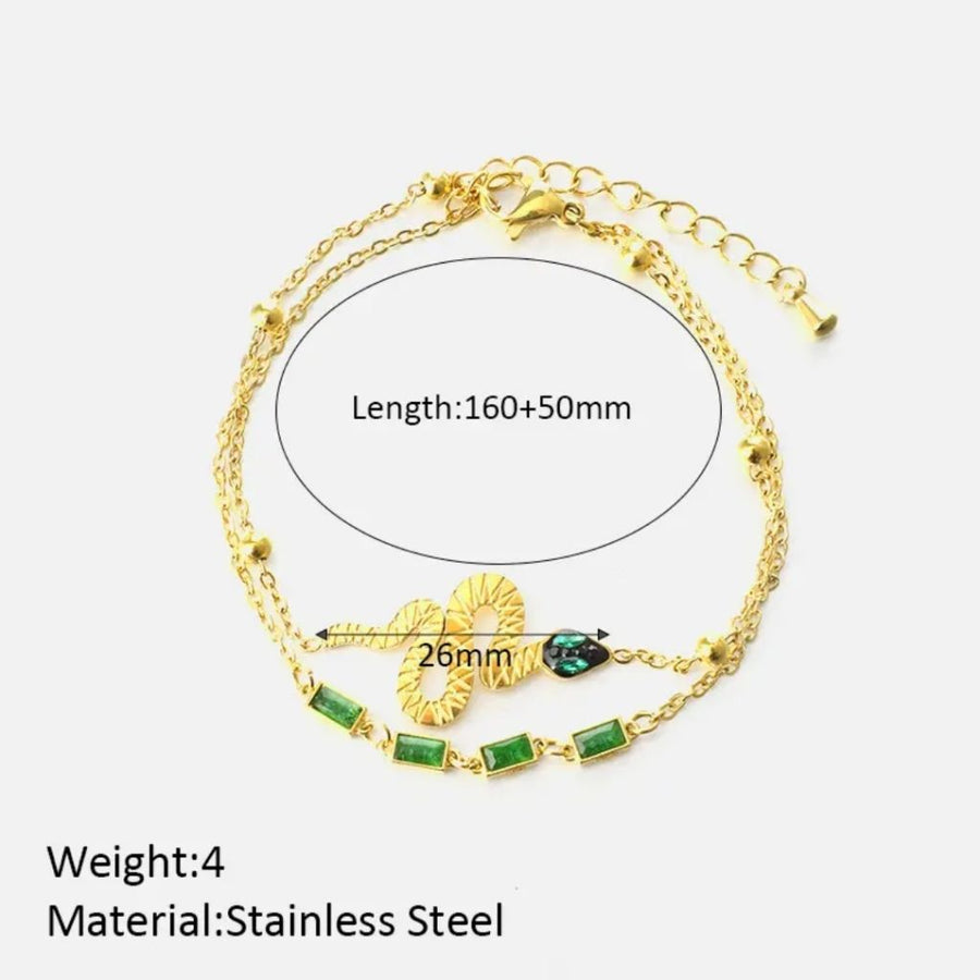 Emerald Serpent Bracelet