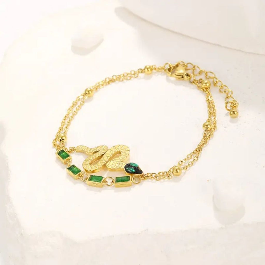 Emerald Serpent Bracelet