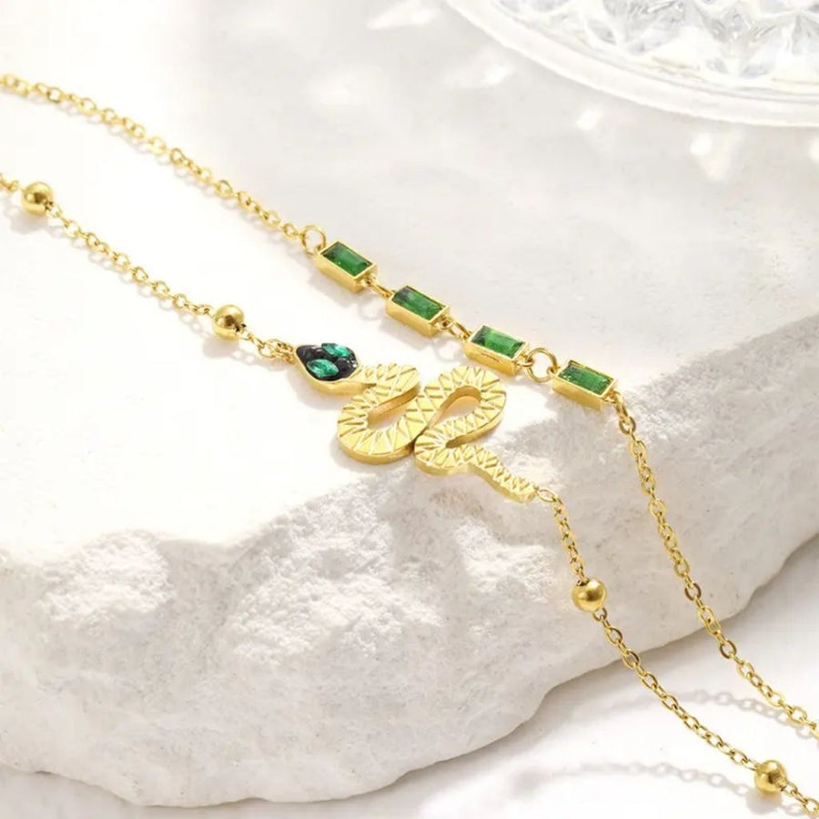 Emerald Serpent Bracelet