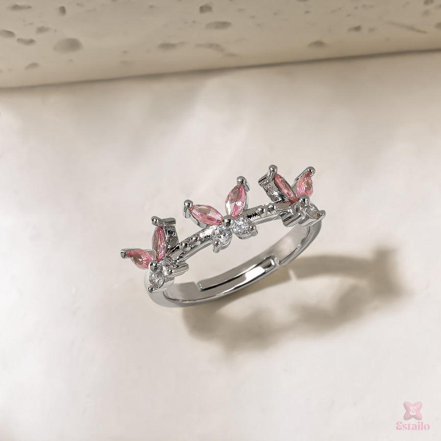 Twin Butterfly Ring