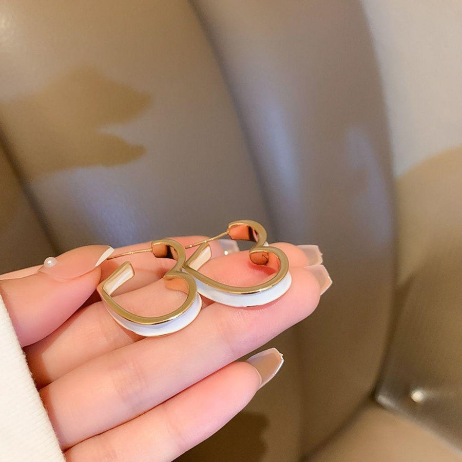 Bling Bloger Heart Earrings