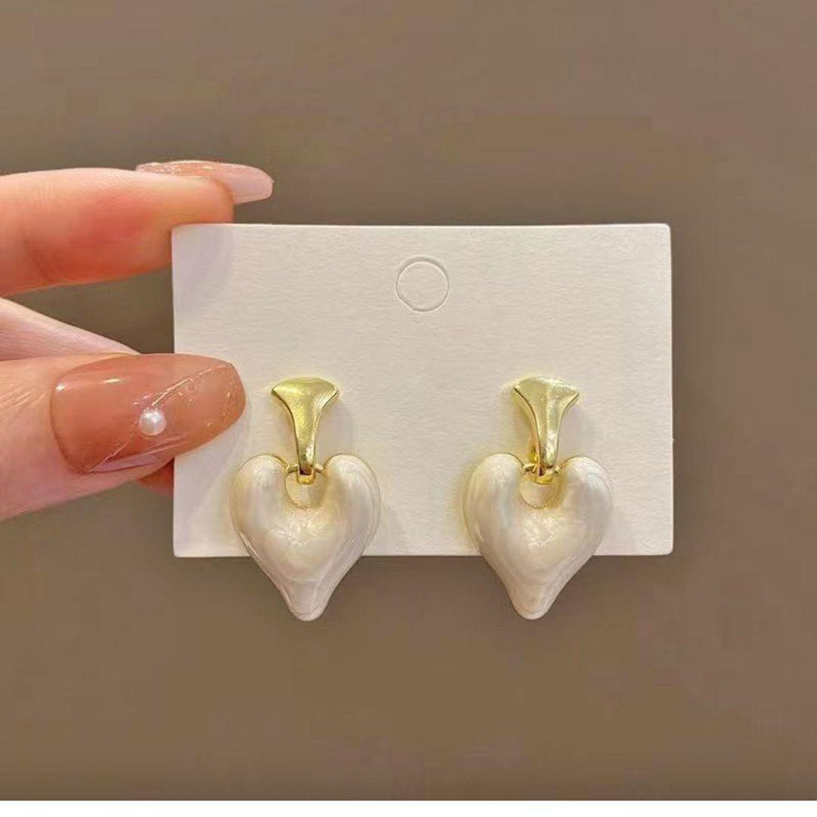 Cut The Crap Heart Earrings