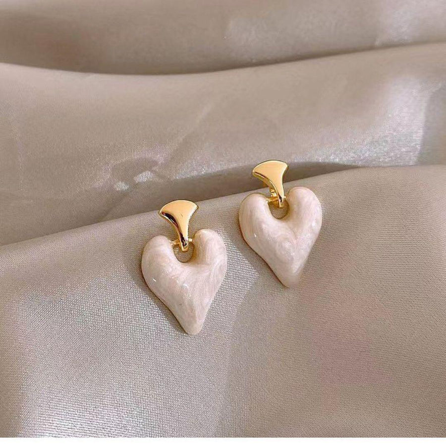 Cut The Crap Heart Earrings