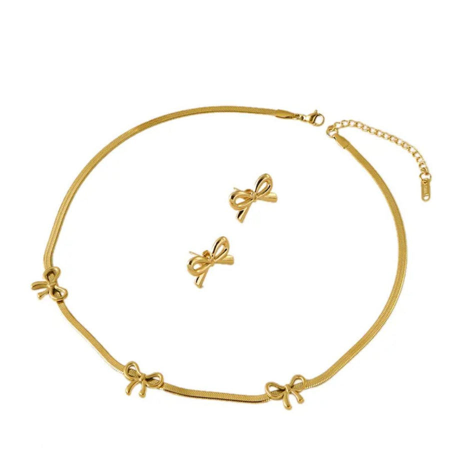 Bowtiful Charm Necklace Set