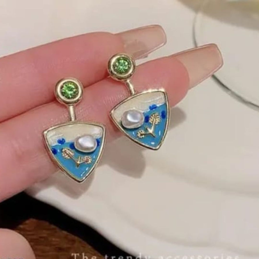 Triangle Dangler Earrings