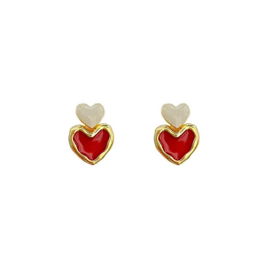 Red Heart Earrings