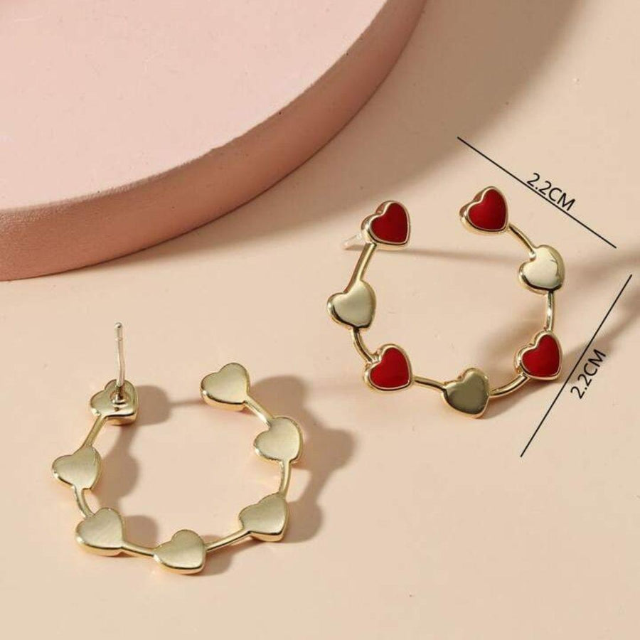 Bling Blogger Heart Earrings